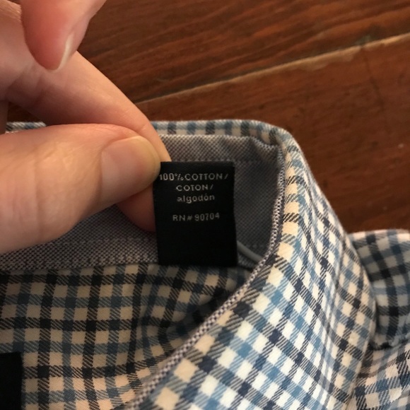 Nautica Men’s Shirt - L (Navy/White/Light Blue) - Picture 4 of 6